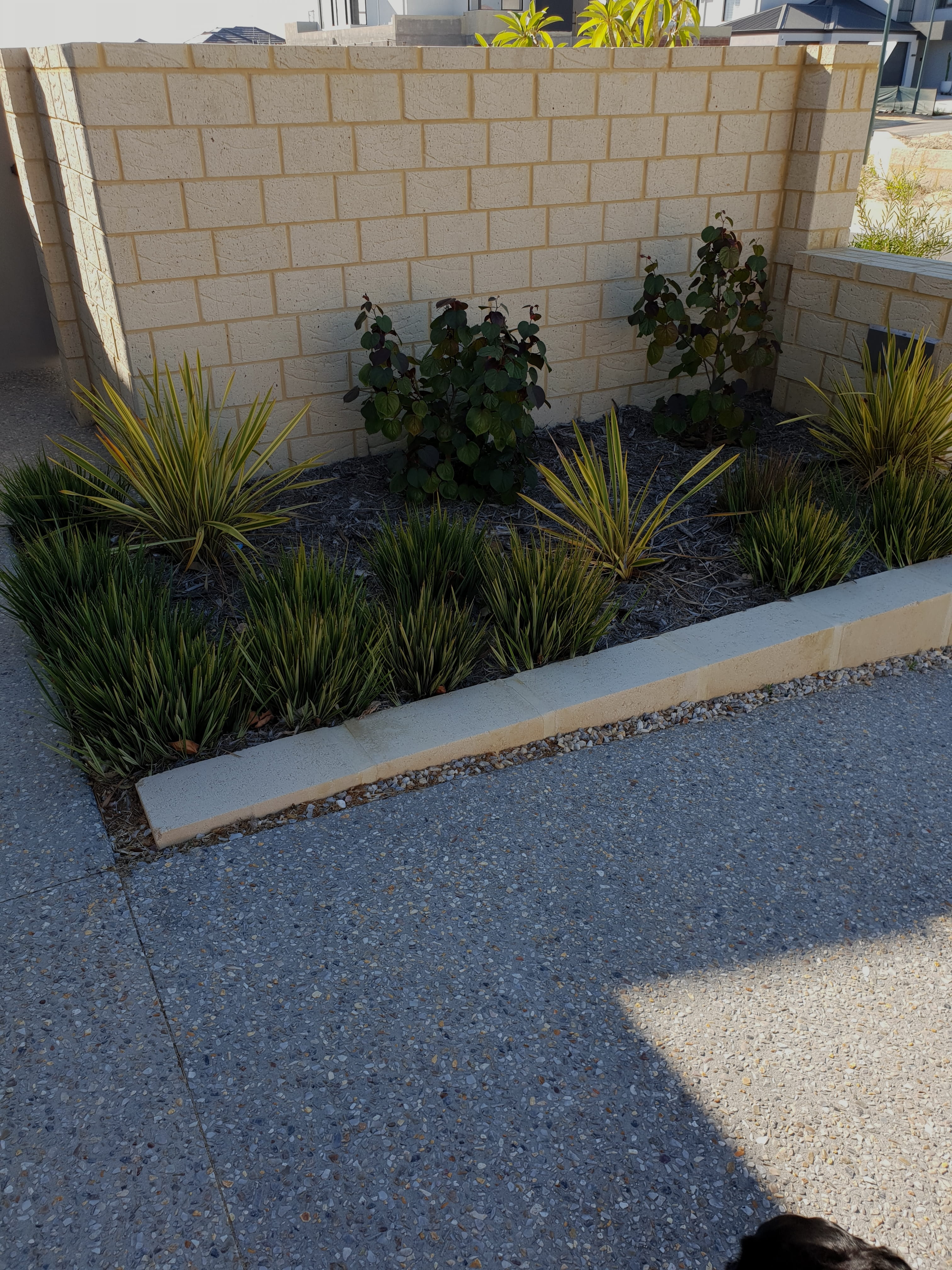 Retaining wall construction for a north of the river Perth home